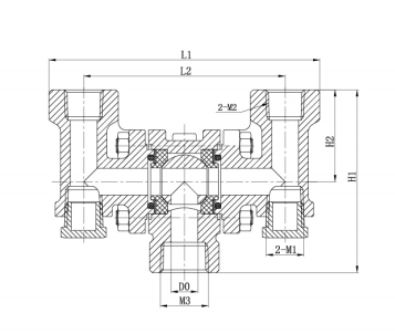 DQS-15 DQ15F-40P صمام كروي ثلاثي الاتجاه يستخدم لتخزين الغاز السائل