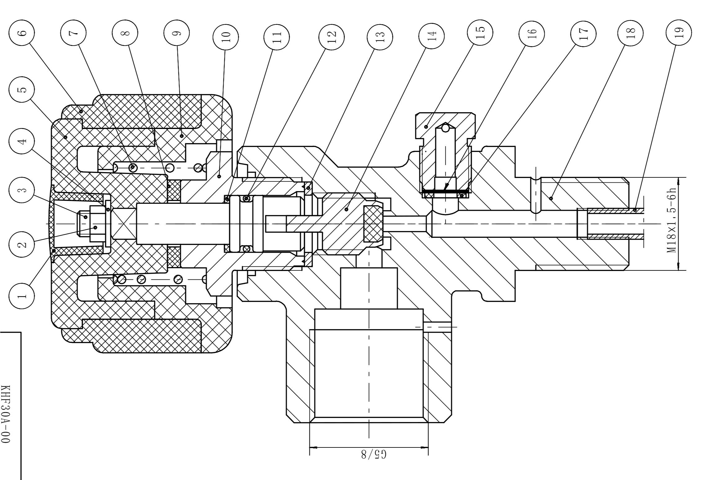 صمام الهواء لأسطوانة الغاز KHF-30A SCBA لمعدات مكافحة الحرائق